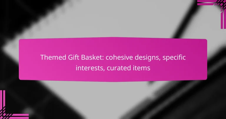 Themed Gift Basket: cohesive designs, specific interests, curated items